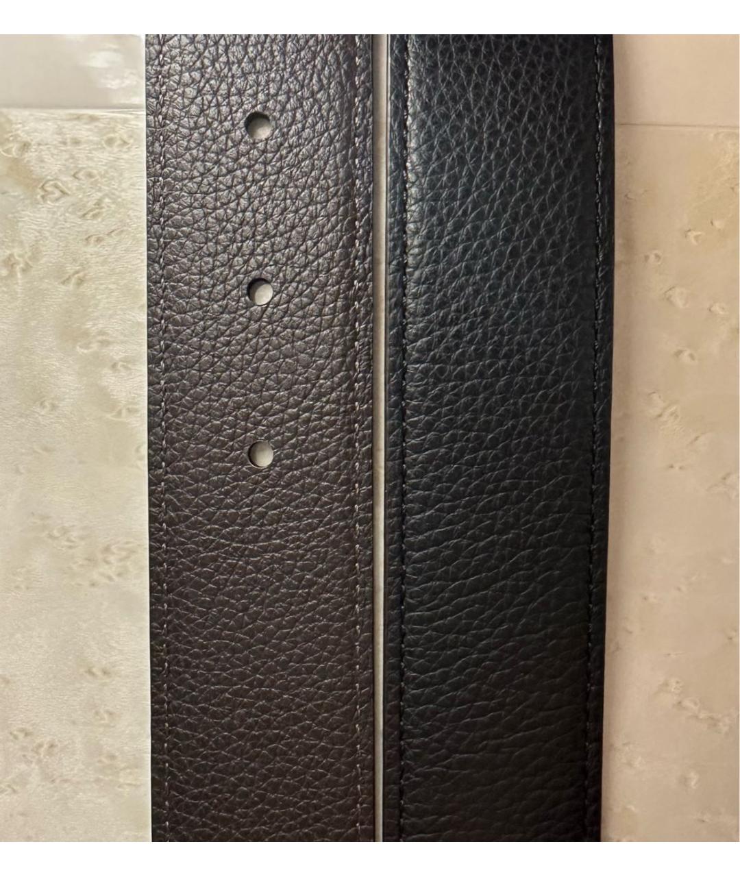 MONTBLANC Коричневый кожаный ремень, фото 6