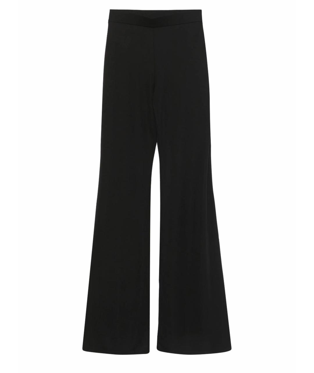 THE ANDAMANE Черные креповые брюки широкие, фото 5