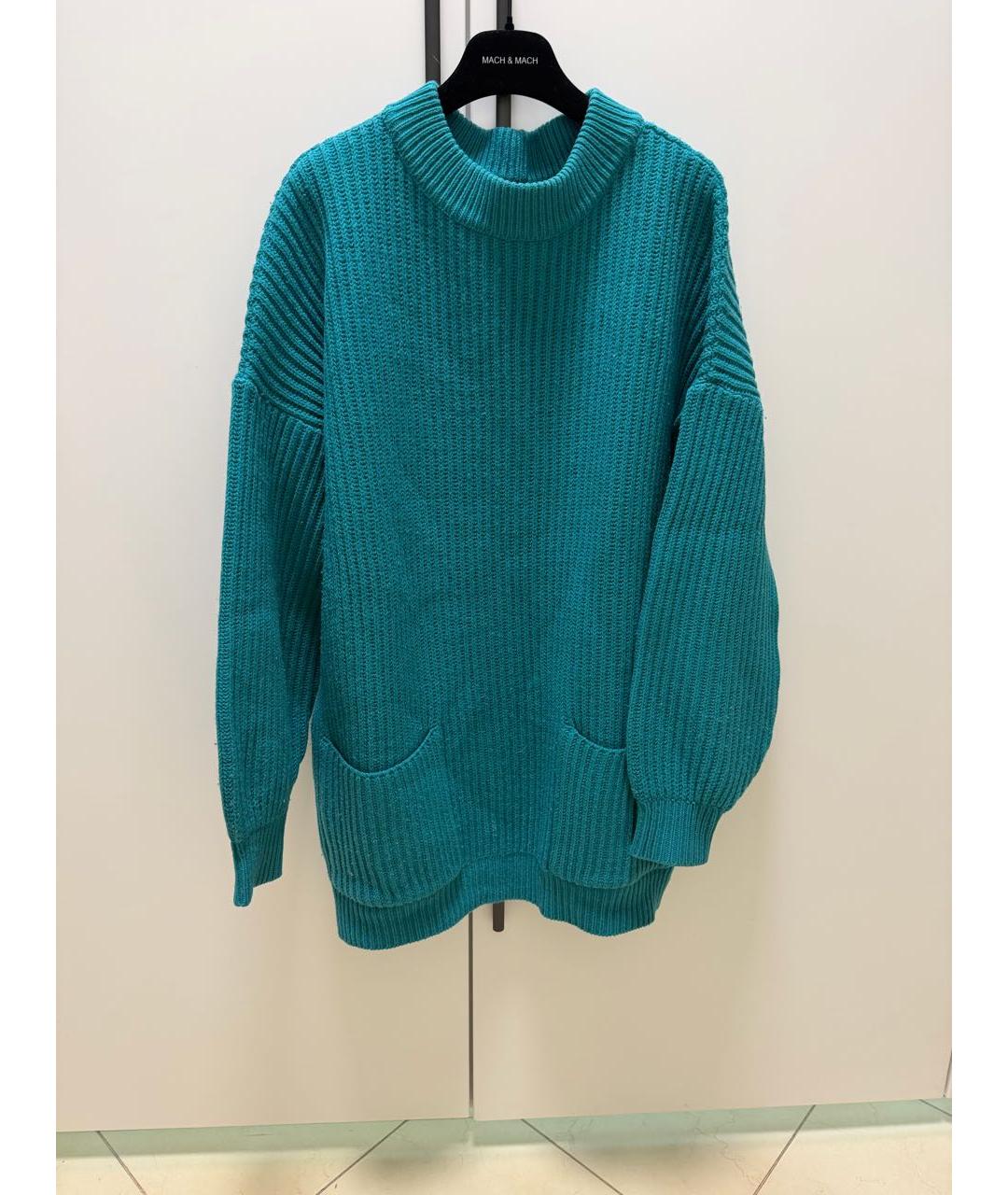 JO NO FUI Бирюзовое повседневное платье, фото 4