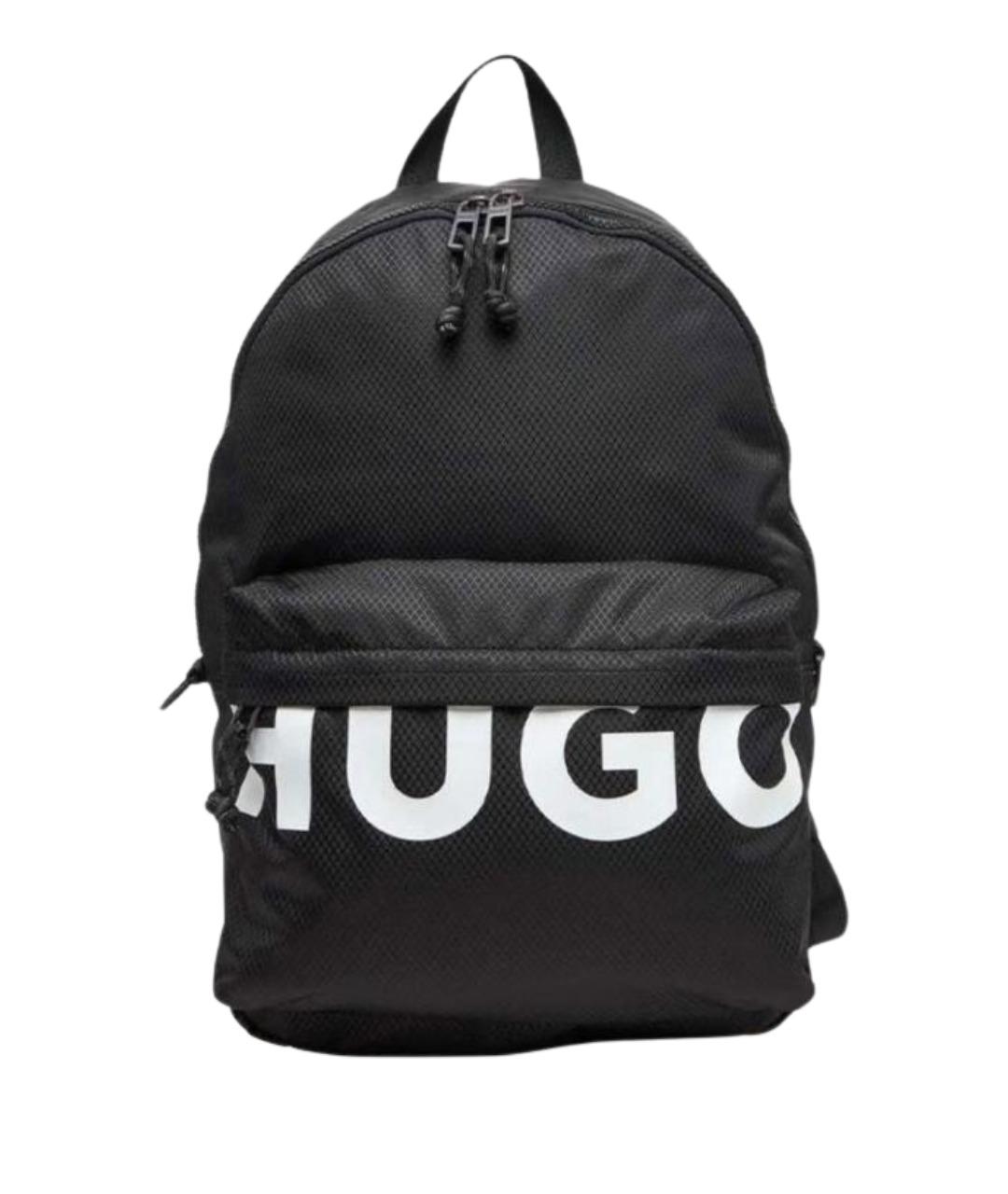 HUGO BOSS Черный тканевый рюкзак, фото 1