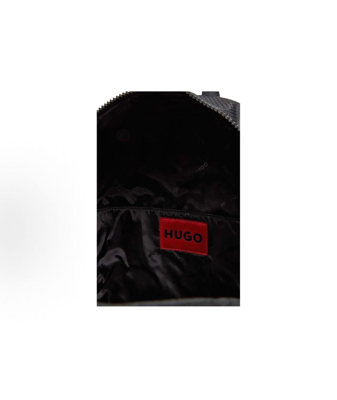 HUGO BOSS Черный тканевый рюкзак, фото 4