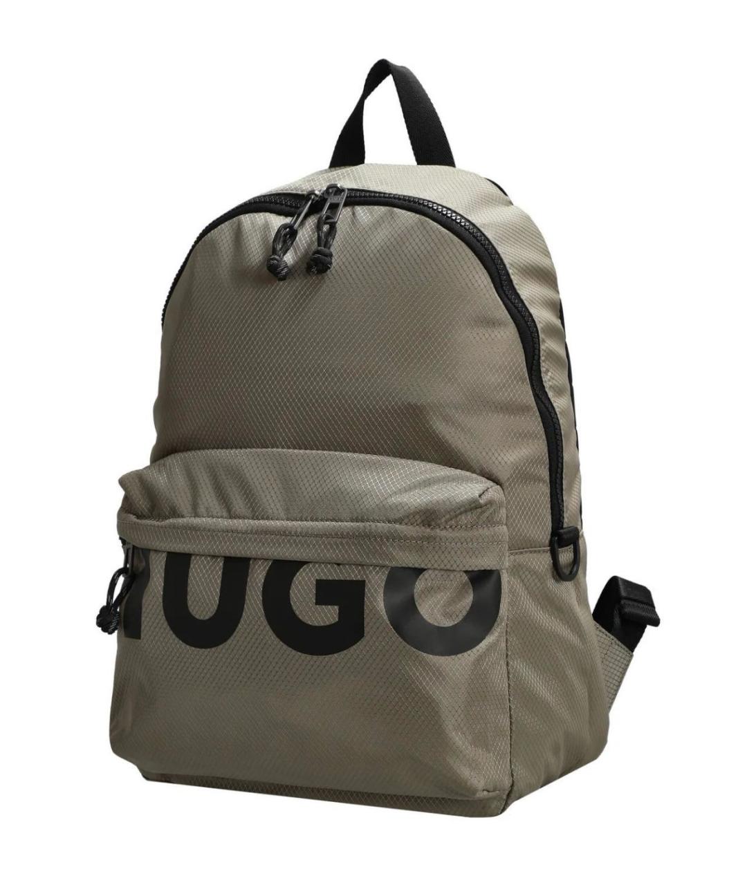 HUGO BOSS Хаки тканевый рюкзак, фото 2
