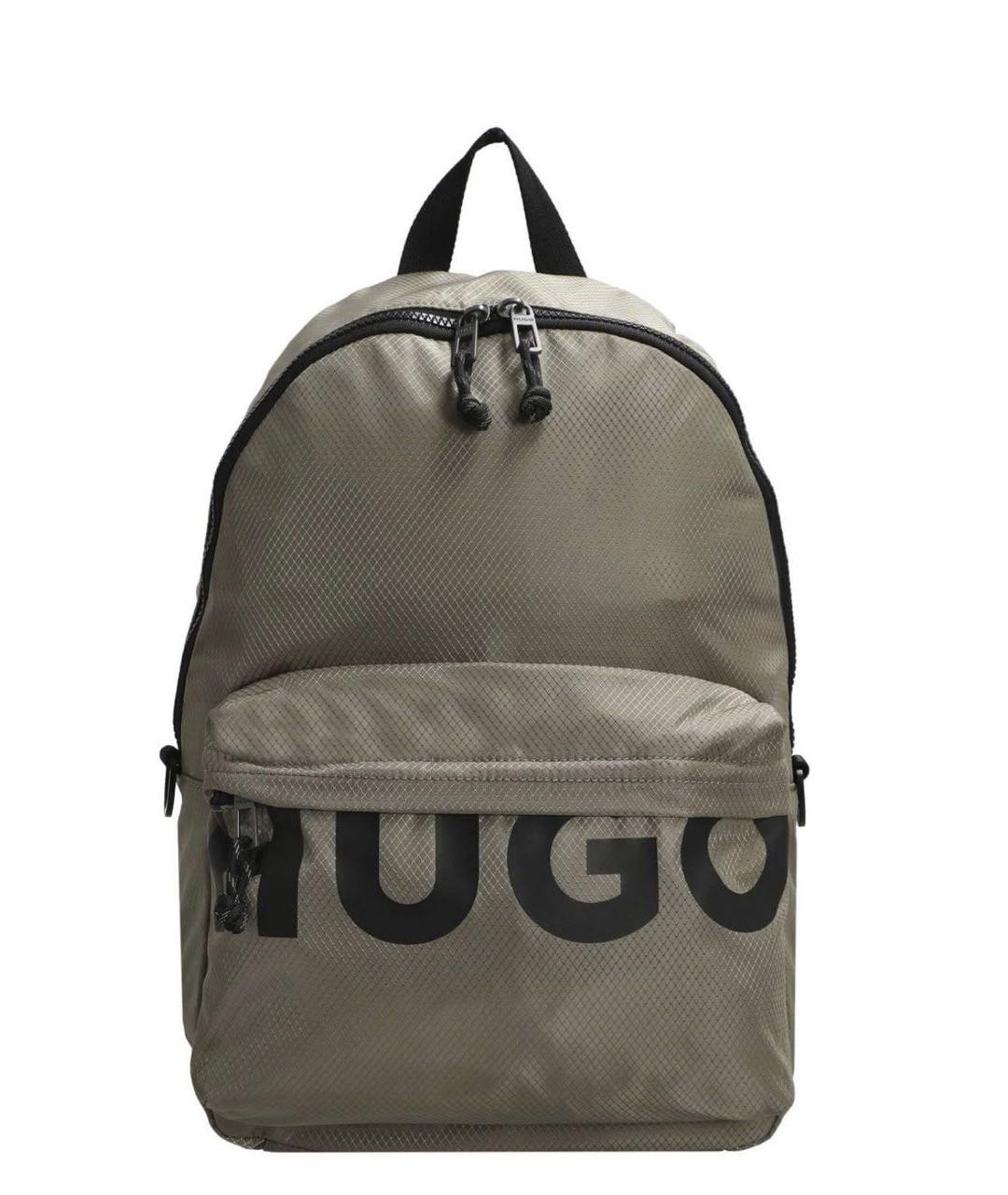 HUGO BOSS Хаки тканевый рюкзак, фото 1