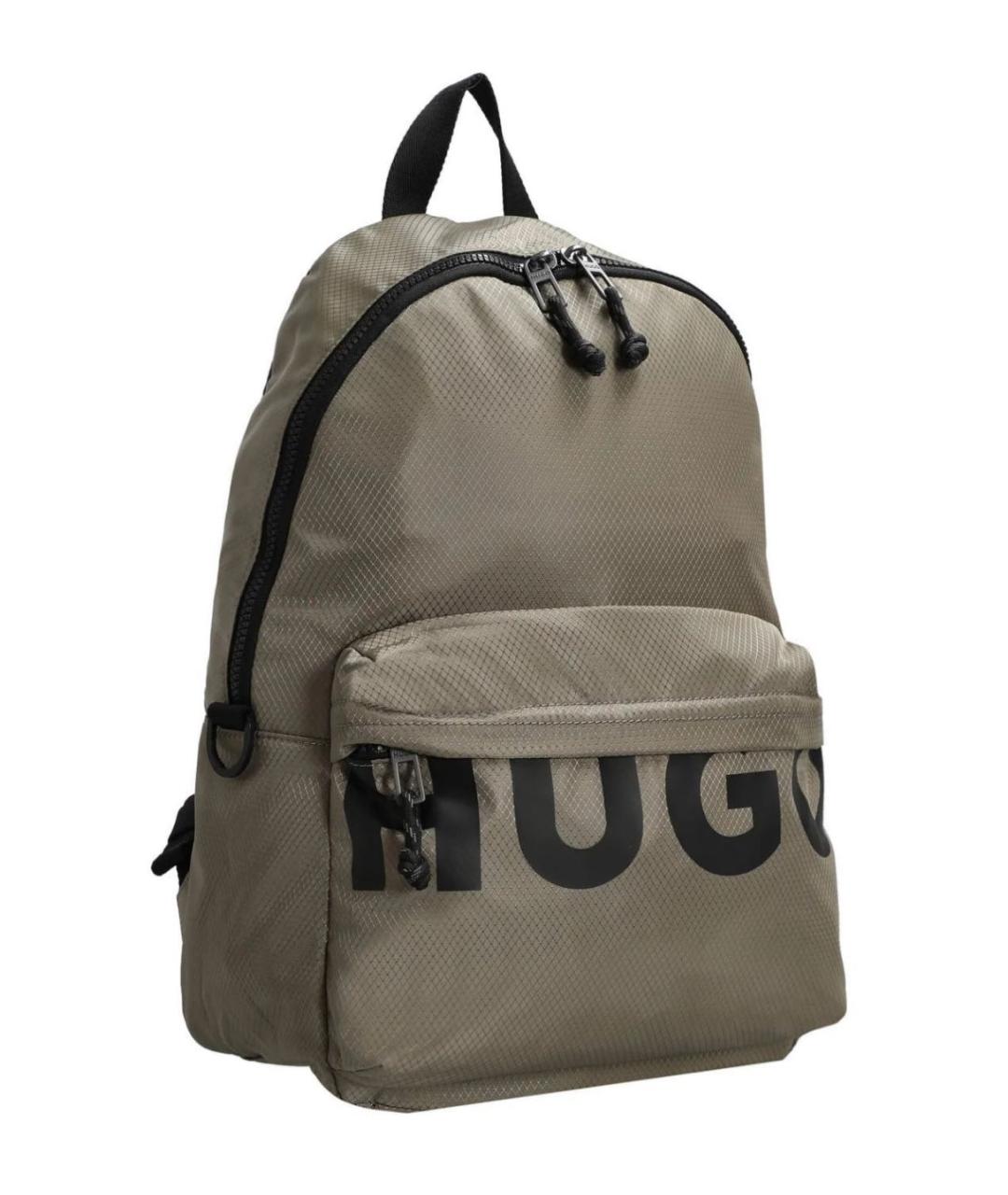 HUGO BOSS Хаки тканевый рюкзак, фото 5