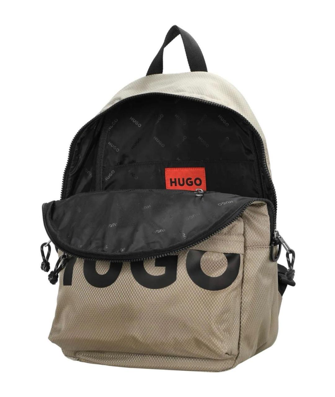 HUGO BOSS Хаки тканевый рюкзак, фото 6