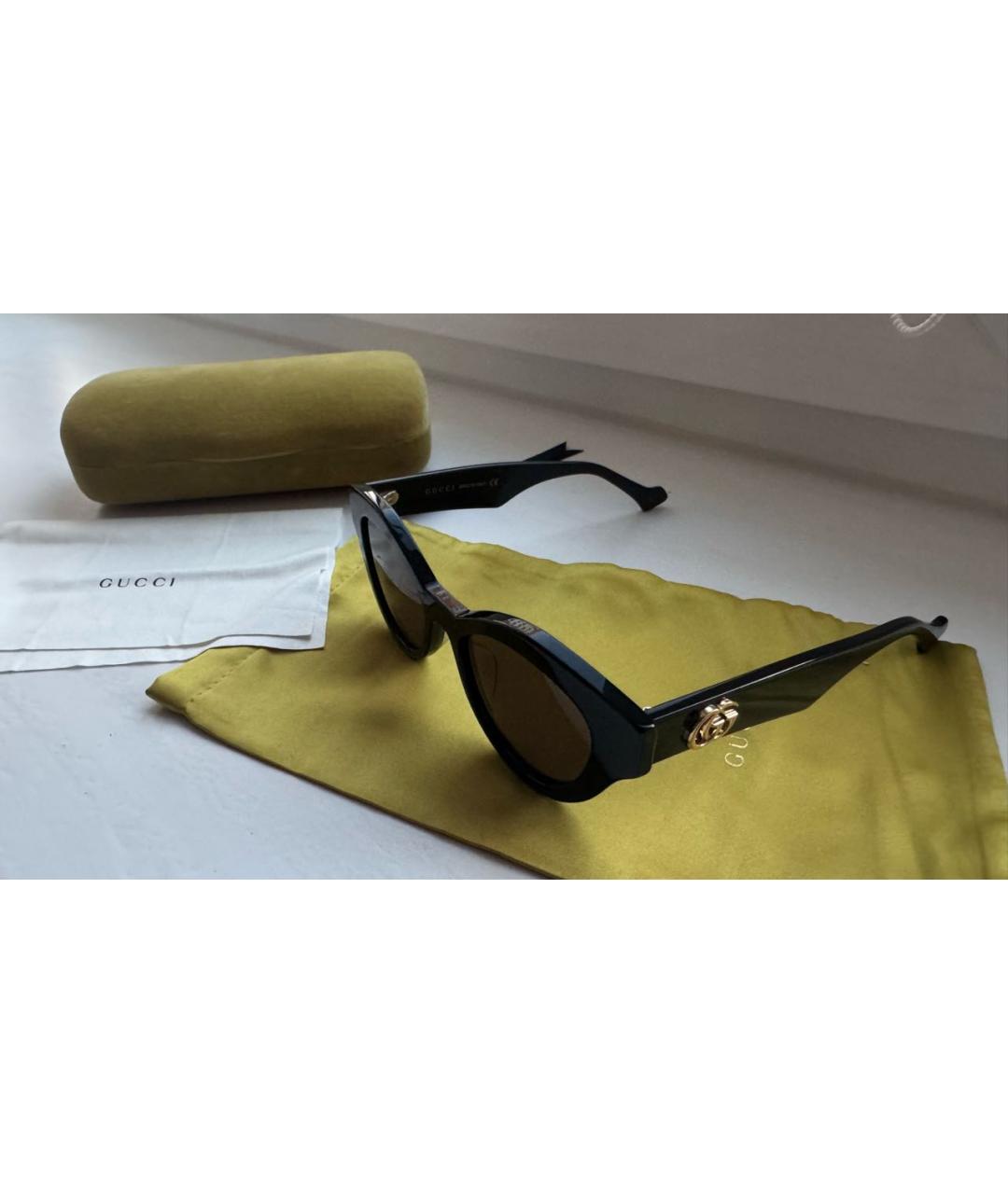 GUCCI Черные солнцезащитные очки, фото 5