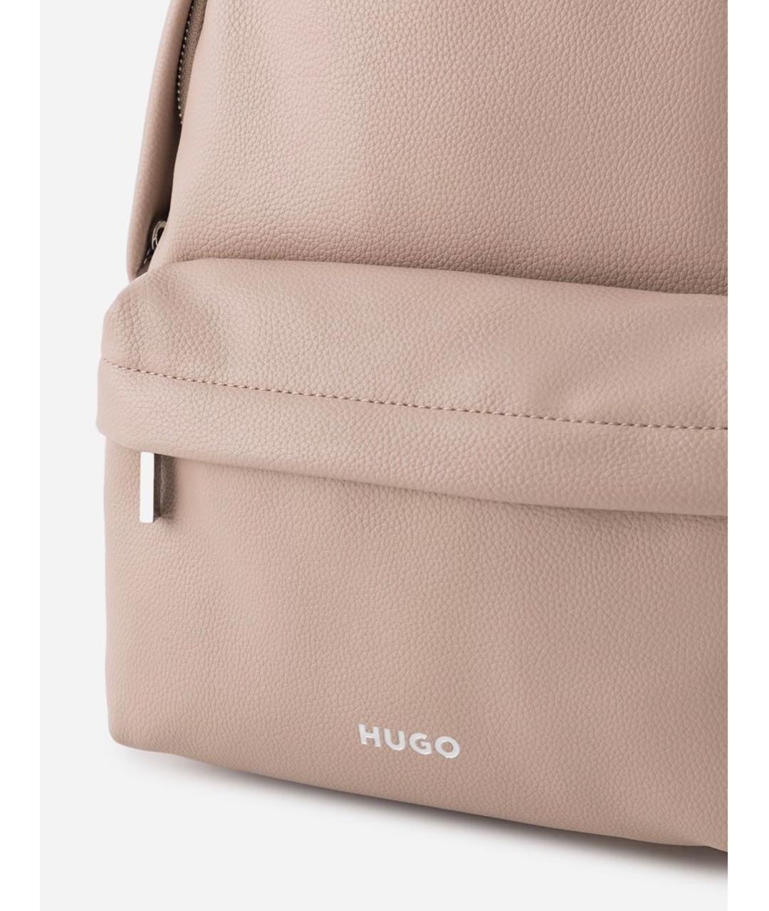 HUGO BOSS Бежевый рюкзак из искусственной кожи, фото 4