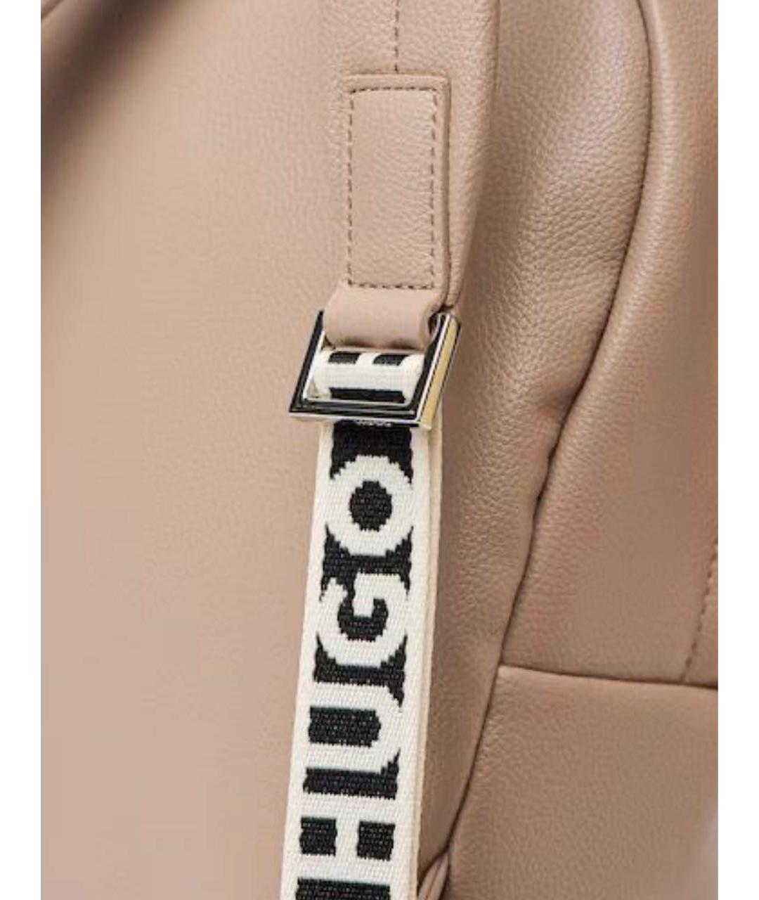 HUGO BOSS Бежевый рюкзак из искусственной кожи, фото 6