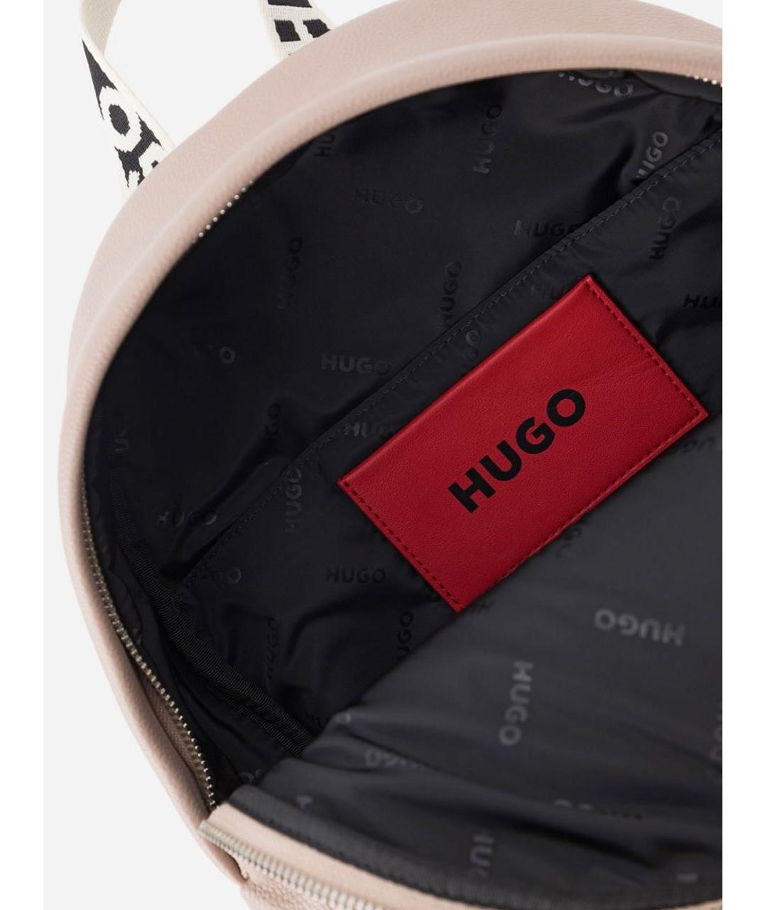 HUGO BOSS Бежевый рюкзак из искусственной кожи, фото 3