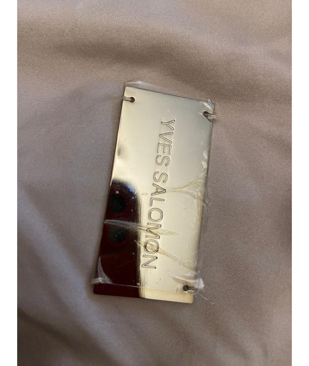 YVES SALOMON Коричневая меховая шуба, фото 8