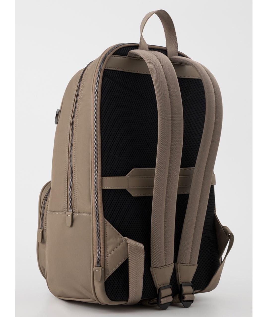 HUGO BOSS Бежевый тканевый рюкзак, фото 2