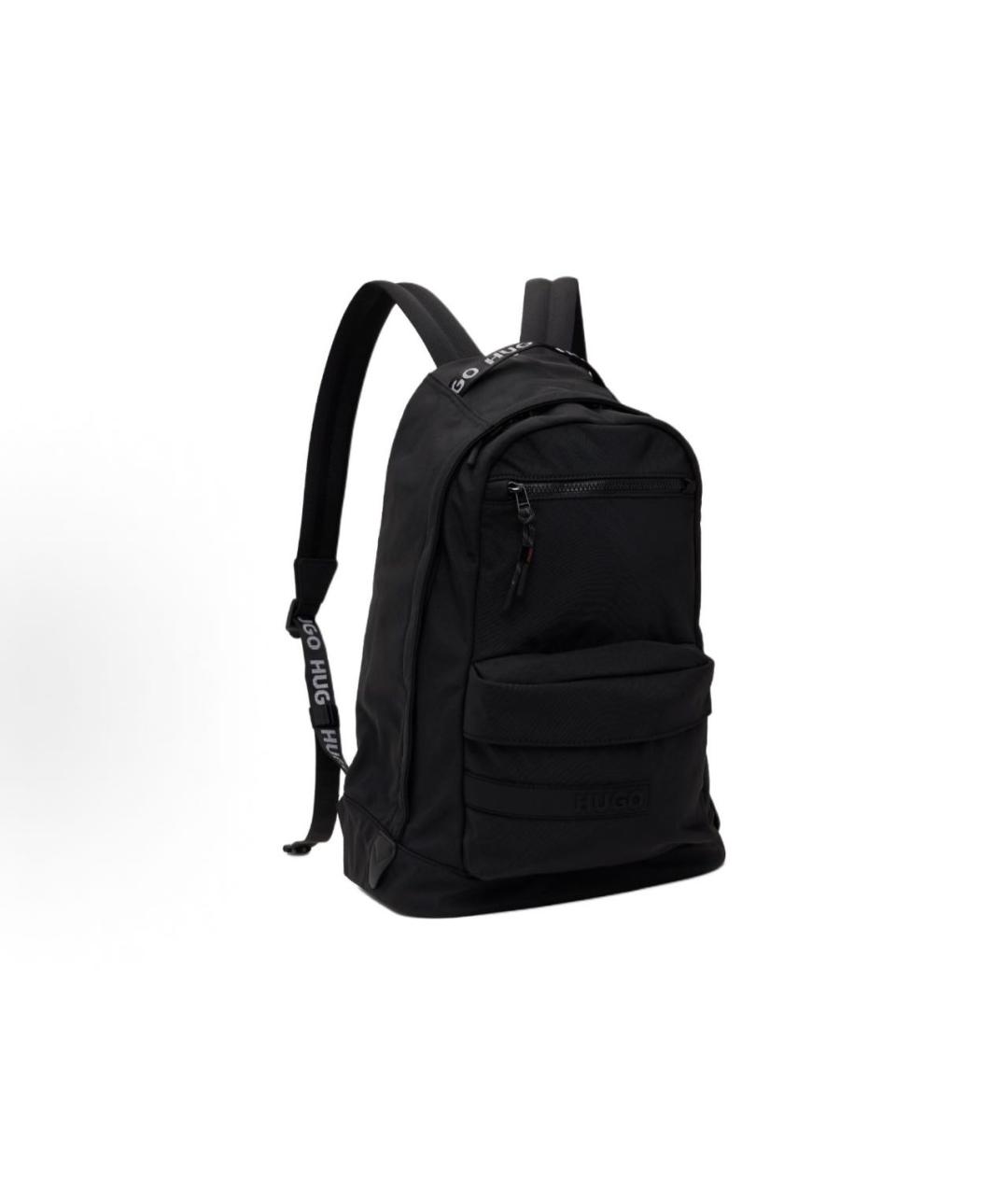 HUGO BOSS Черный тканевый рюкзак, фото 2