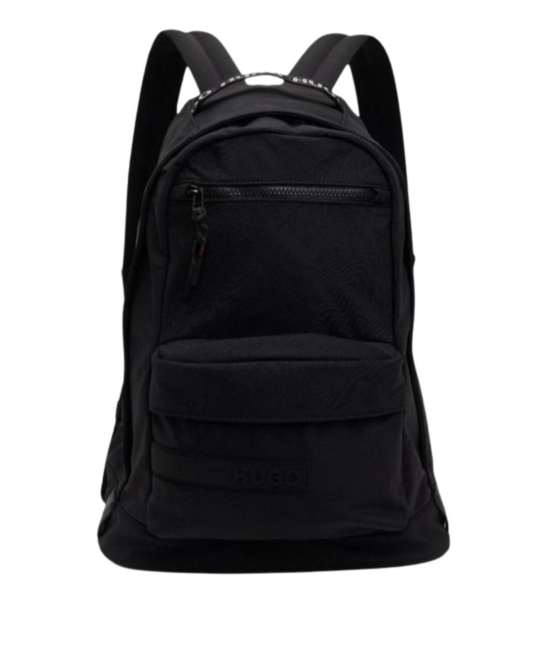 HUGO BOSS Черный тканевый рюкзак, фото 1