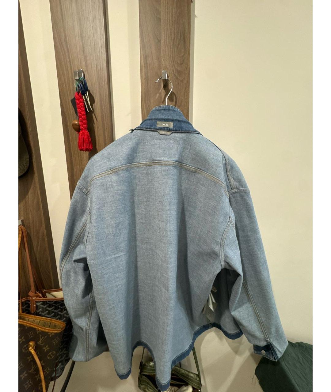 CHRISTIAN DIOR Голубая кэжуал рубашка, фото 3