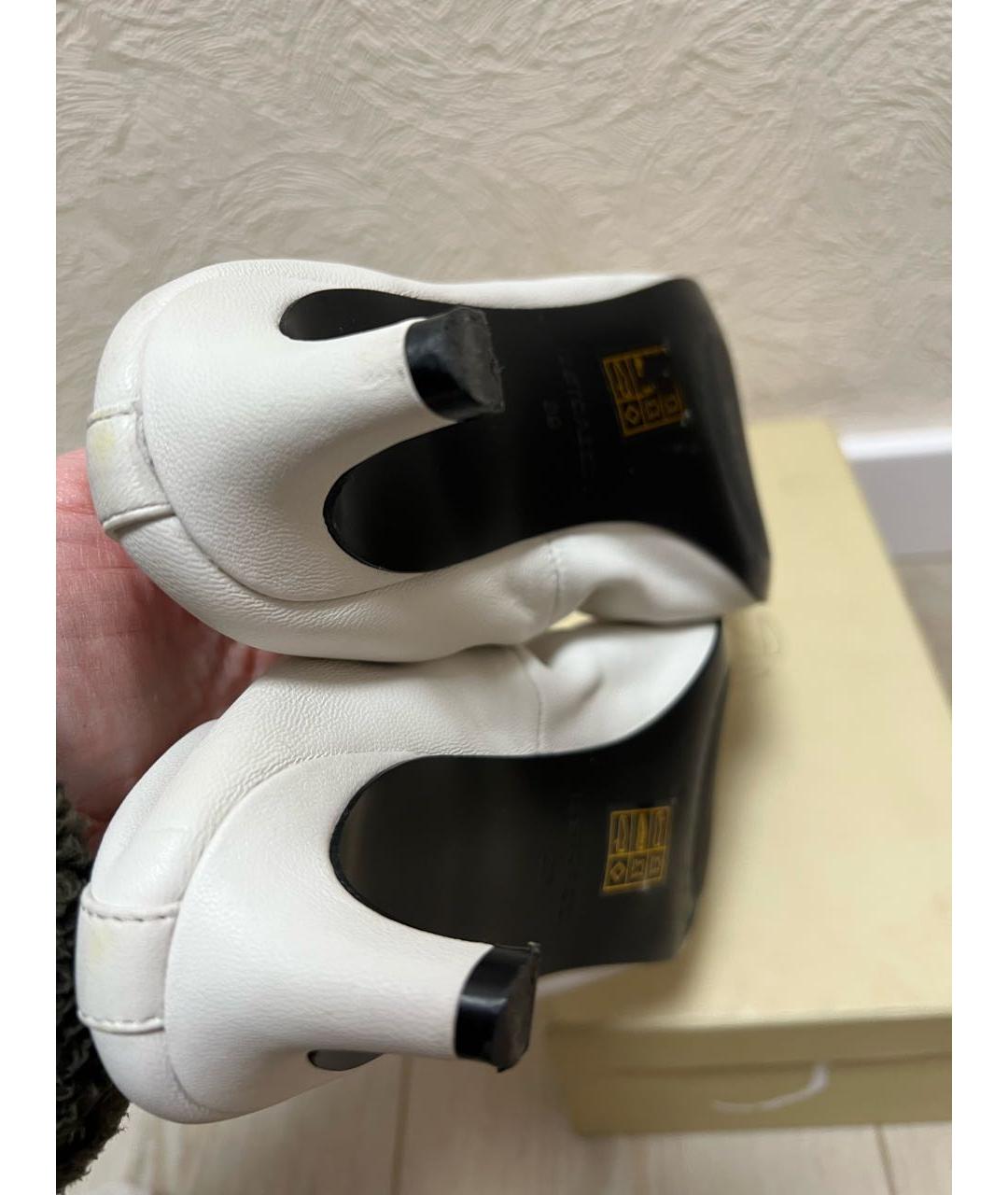 12 STOREEZ Белые кожаные туфли, фото 5