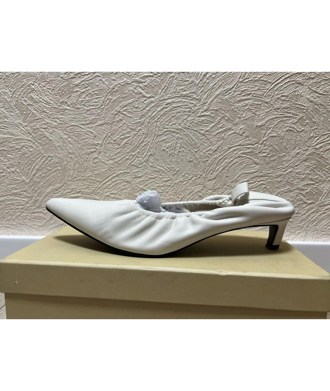 12 STOREEZ Белые кожаные туфли, фото 8