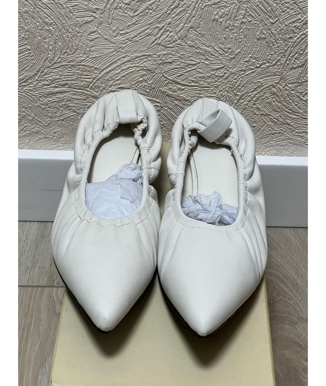 12 STOREEZ Белые кожаные туфли, фото 2