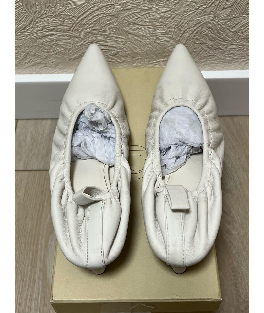 12 STOREEZ Белые кожаные туфли, фото 3