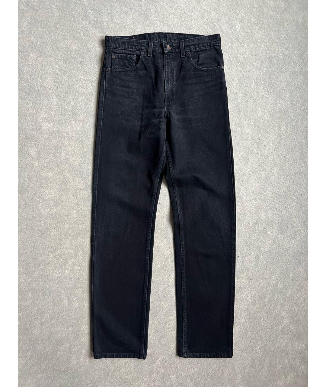 LEVI'S Черные хлопковые прямые джинсы, фото 9