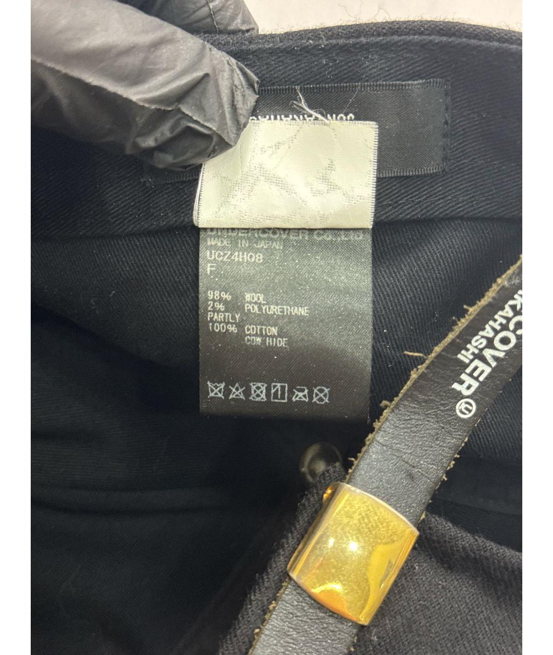 UNDERCOVER Черная шерстяная кепка/бейсболка, фото 8