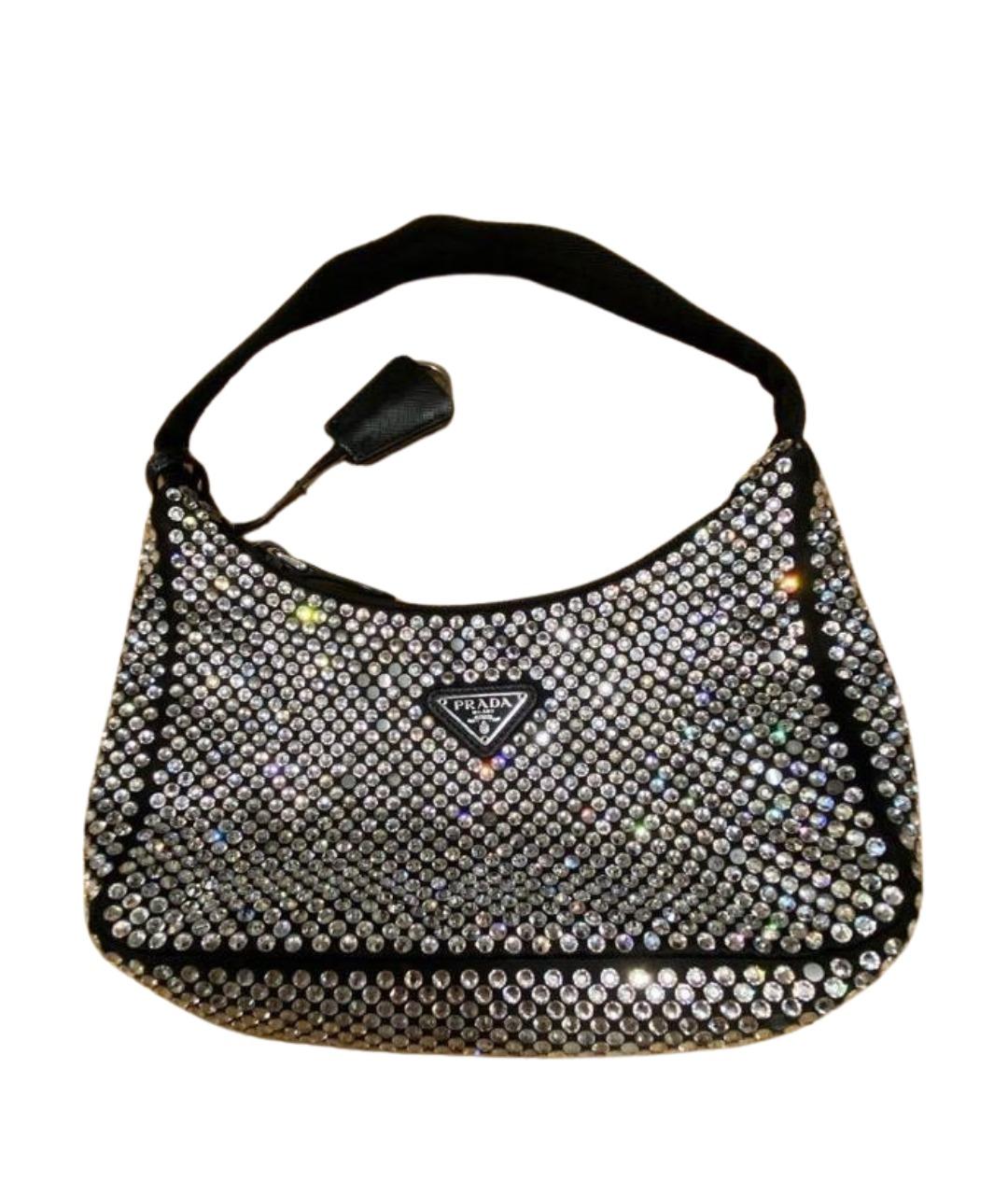 PRADA Черная тканевая сумка через плечо, фото 1