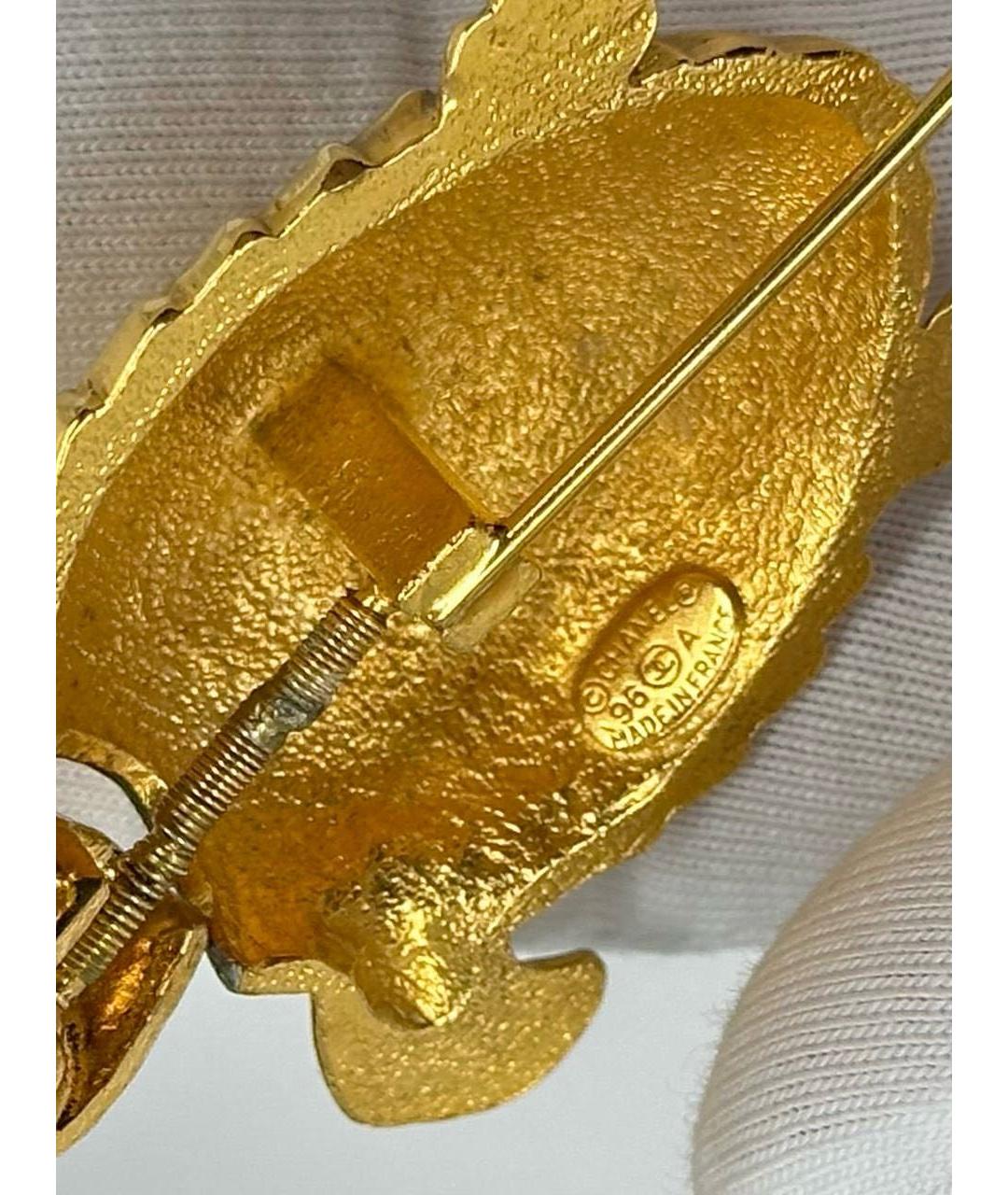 CHANEL Золотая позолоченная булавка / брошь, фото 6