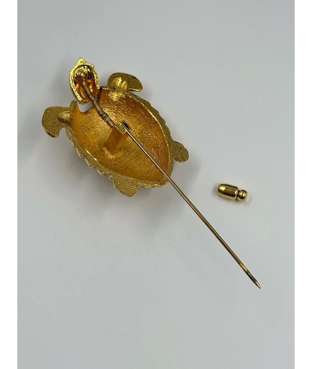CHANEL Золотая позолоченная булавка / брошь, фото 7