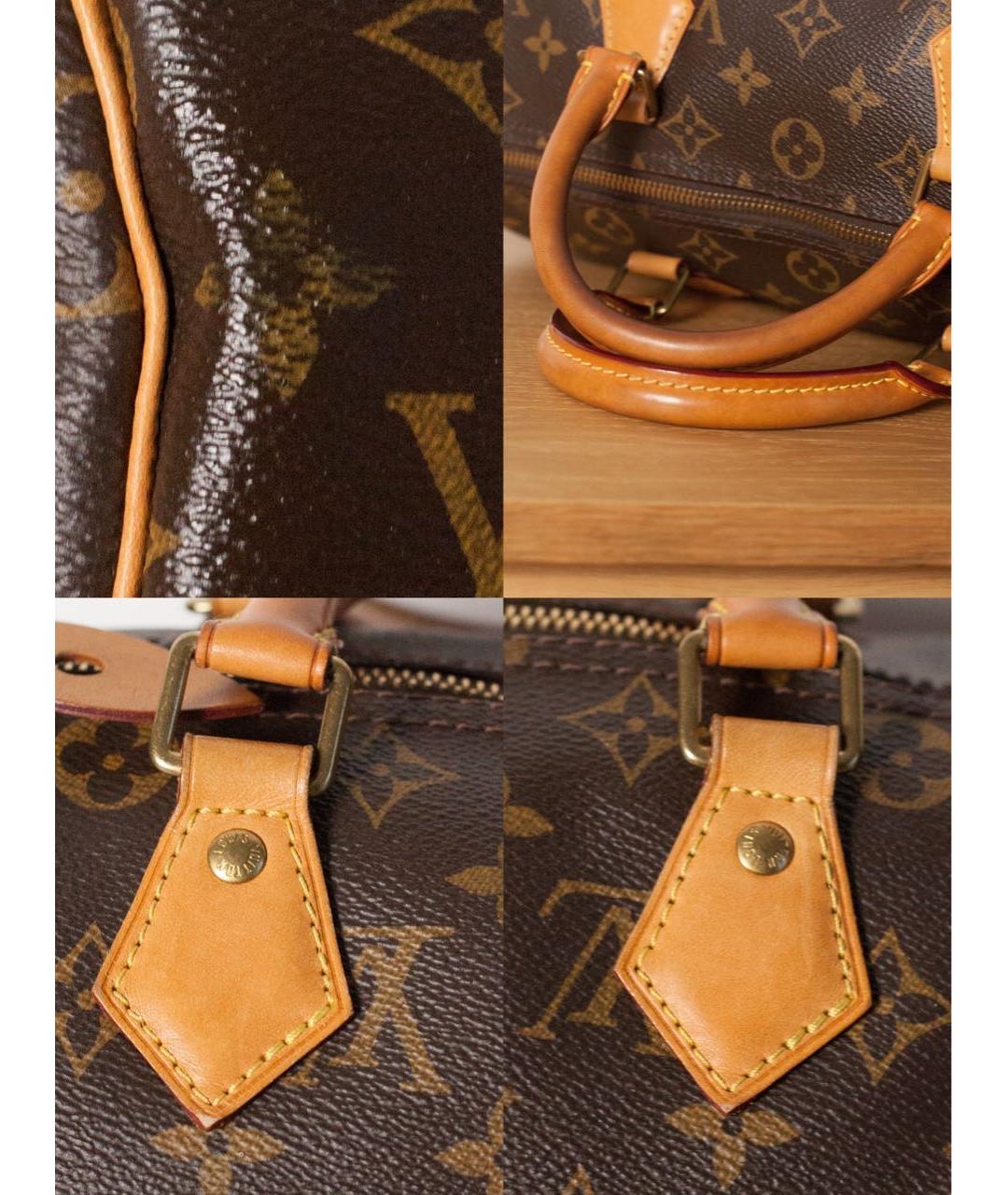 LOUIS VUITTON Коричневая сумка с короткими ручками, фото 7