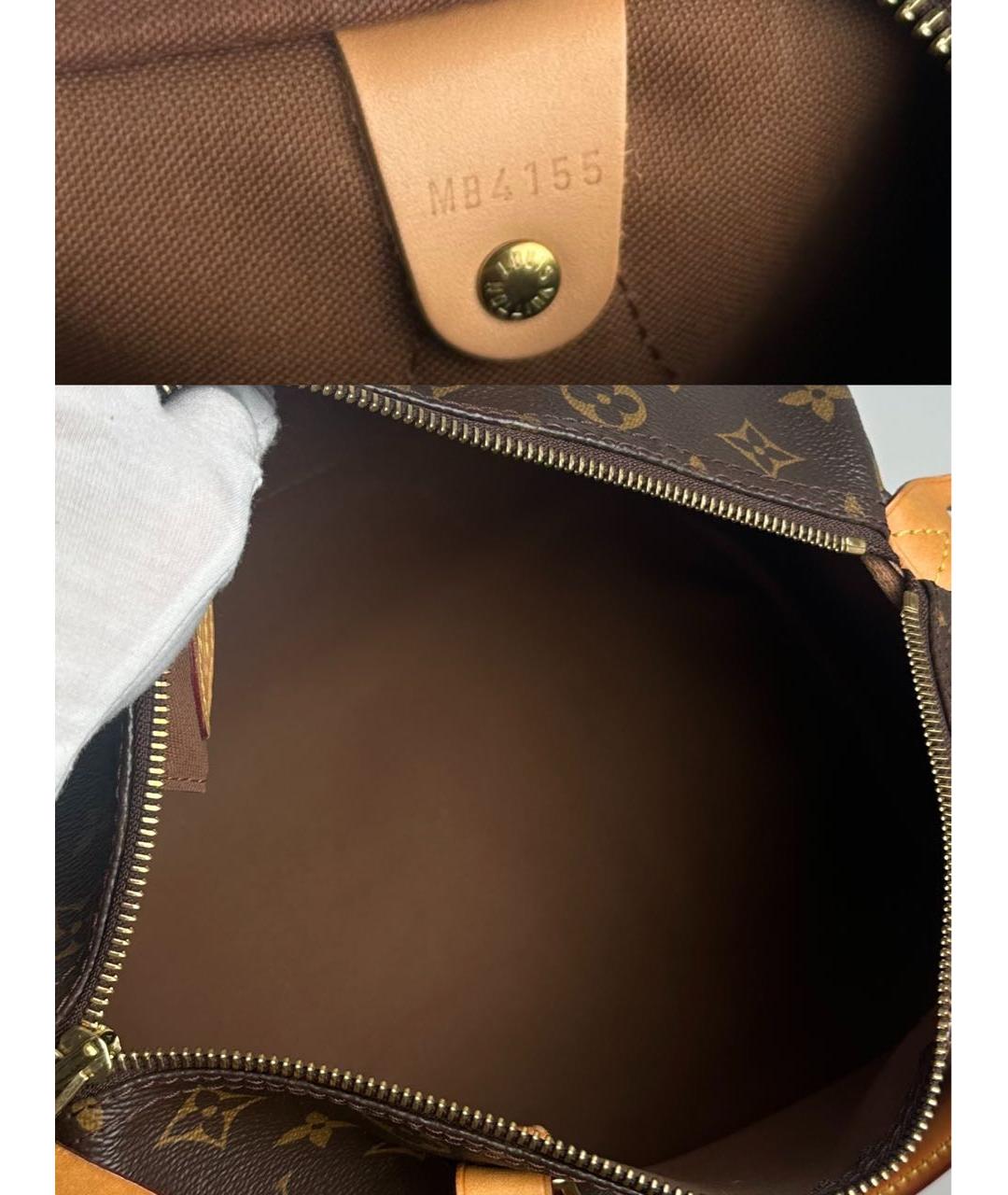 LOUIS VUITTON Коричневая сумка с короткими ручками, фото 8