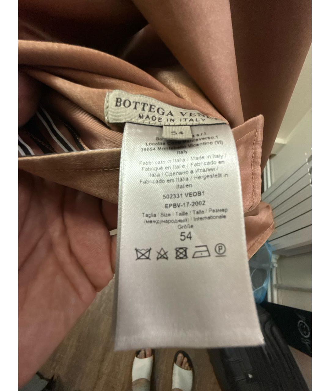 BOTTEGA VENETA Коричневая шелковая куртка, фото 3