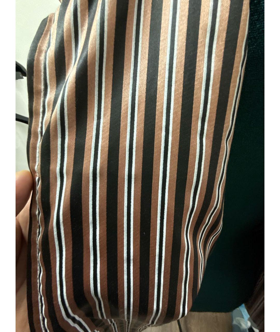 BOTTEGA VENETA Коричневая шелковая куртка, фото 4