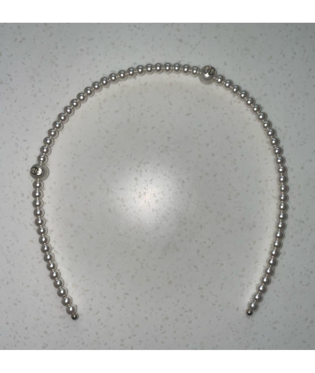 CHANEL Белый ободок, фото 7