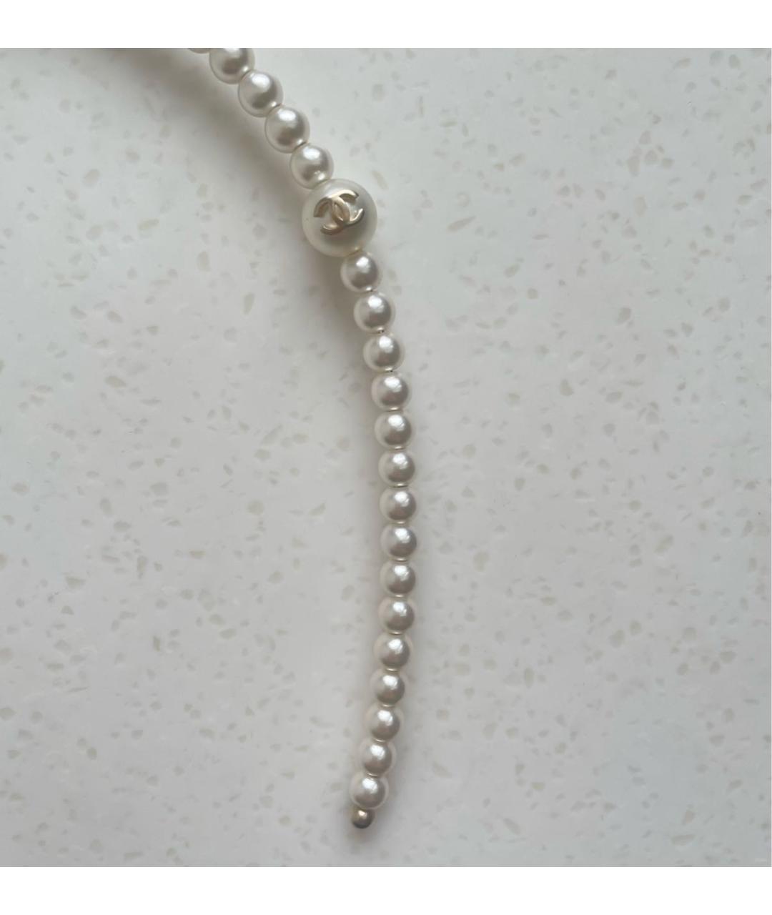CHANEL Белый ободок, фото 3
