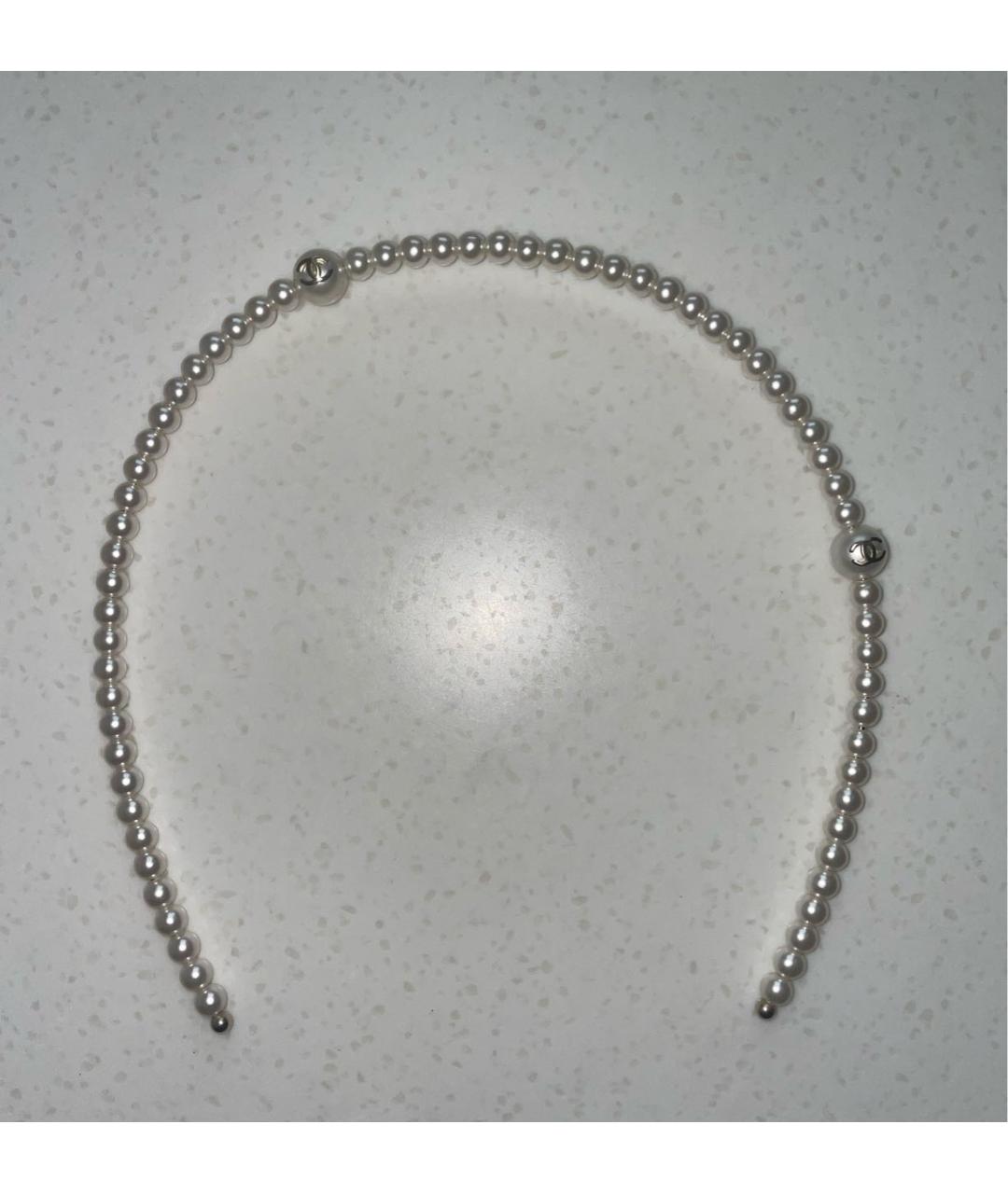 CHANEL Белый ободок, фото 2