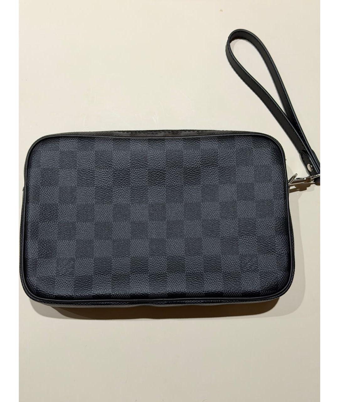 LOUIS VUITTON Серая барсетка, фото 2