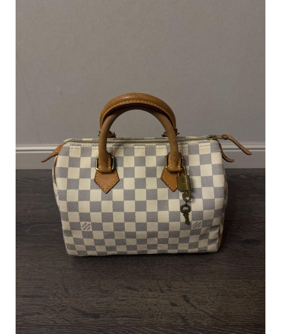 LOUIS VUITTON Бежевая сумка с короткими ручками, фото 7