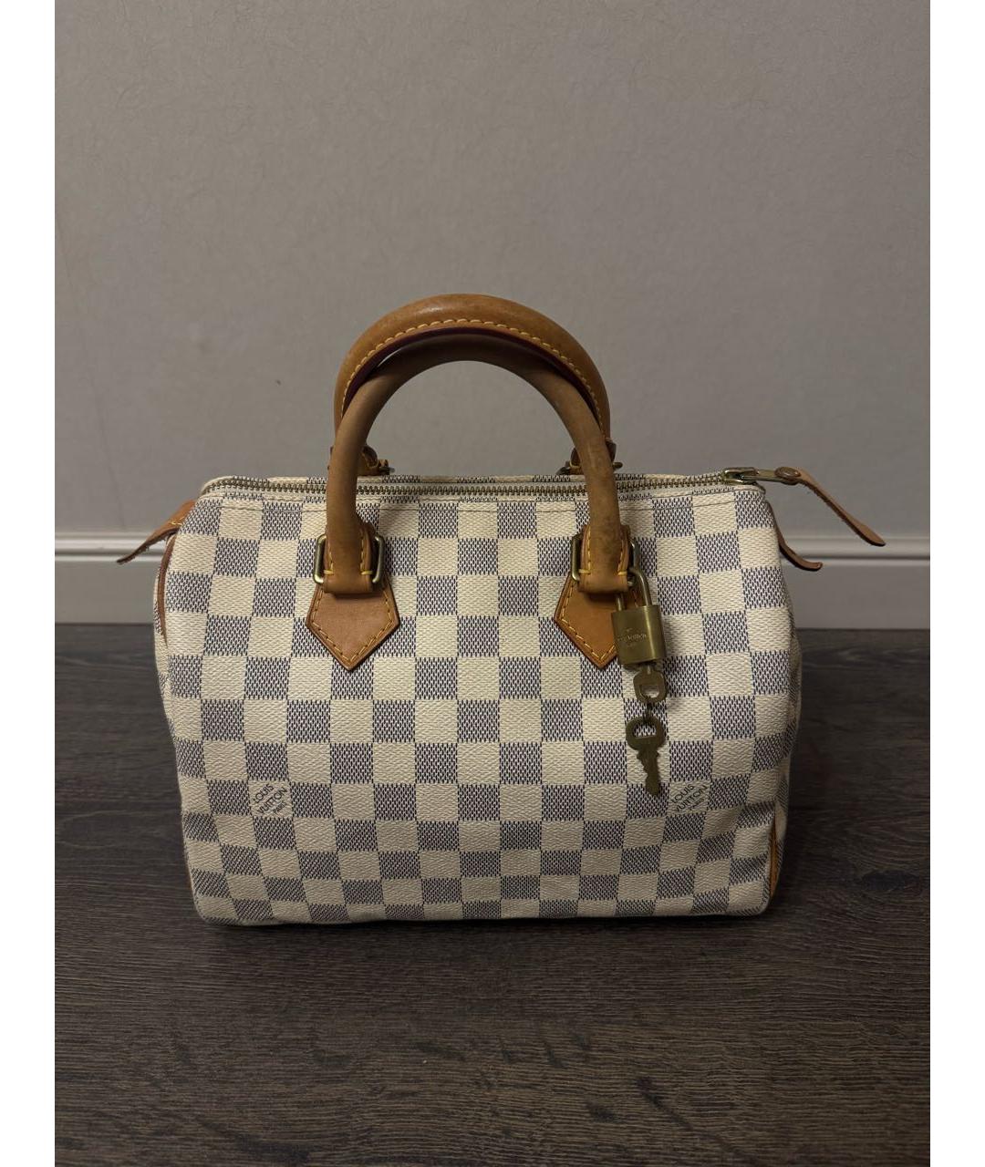 LOUIS VUITTON Бежевая сумка с короткими ручками, фото 9