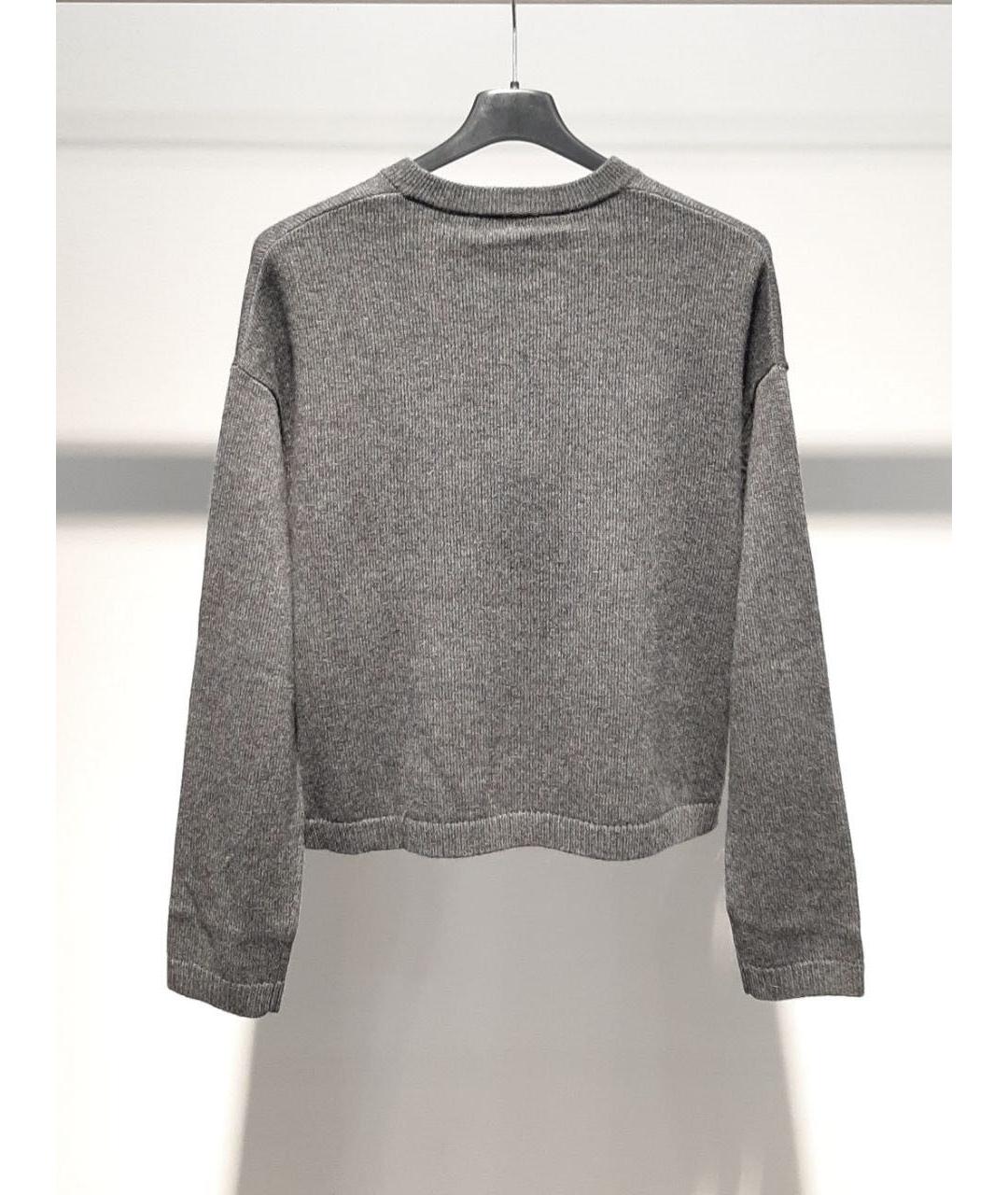 'S MAX MARA Серый шерстяной джемпер / свитер, фото 3