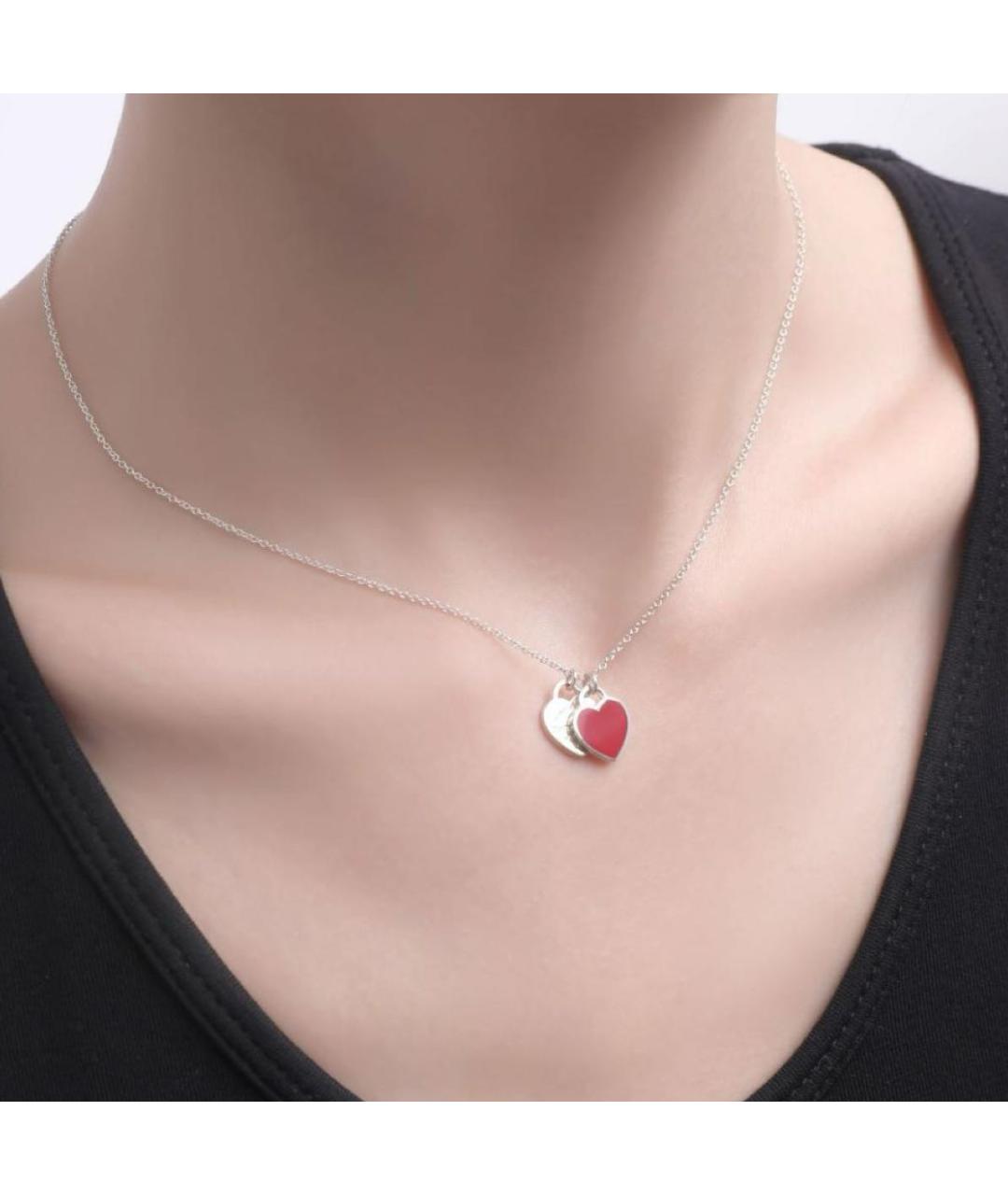 TIFFANY&CO Красная серебряная подвеска, фото 4