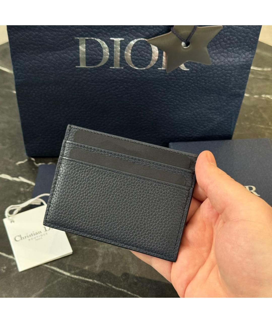 CHRISTIAN DIOR Кожаный кардхолдер, фото 4