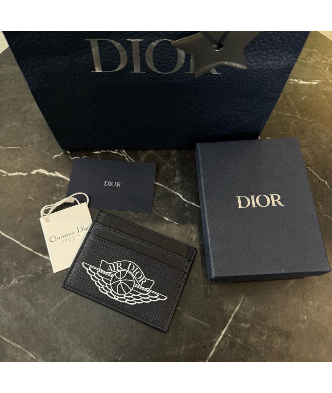 CHRISTIAN DIOR Кожаный кардхолдер, фото 2