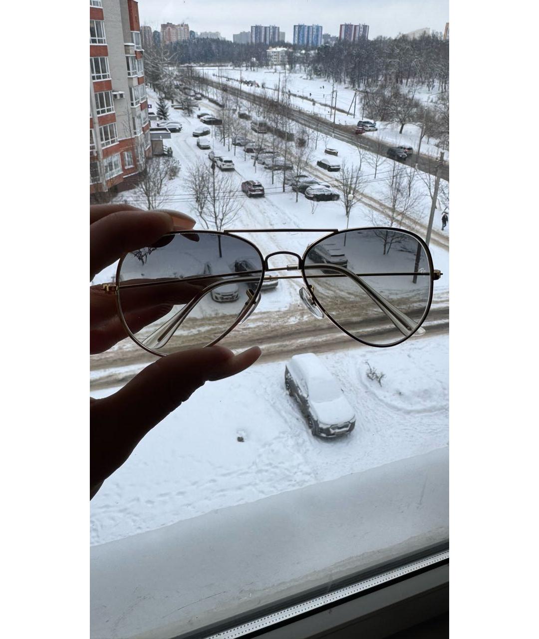 RAY BAN Серые металлические солнцезащитные очки, фото 8