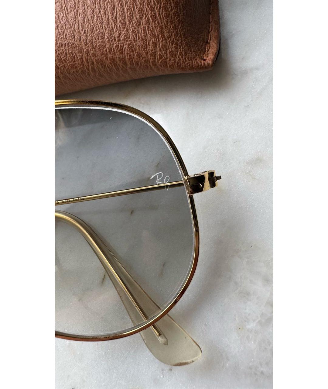 RAY BAN Серые металлические солнцезащитные очки, фото 3