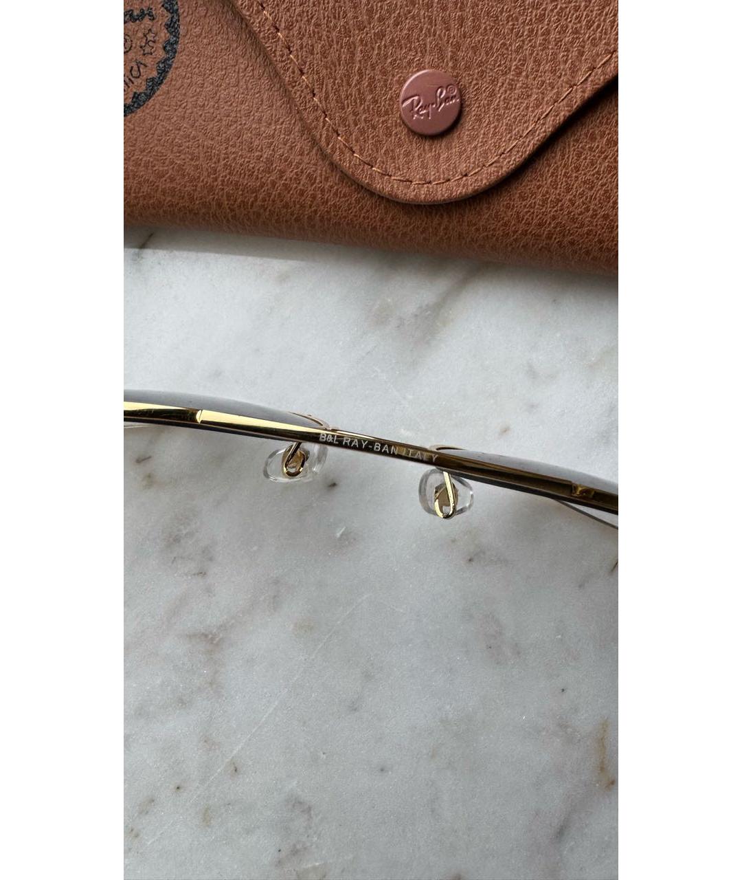 RAY BAN Серые металлические солнцезащитные очки, фото 5