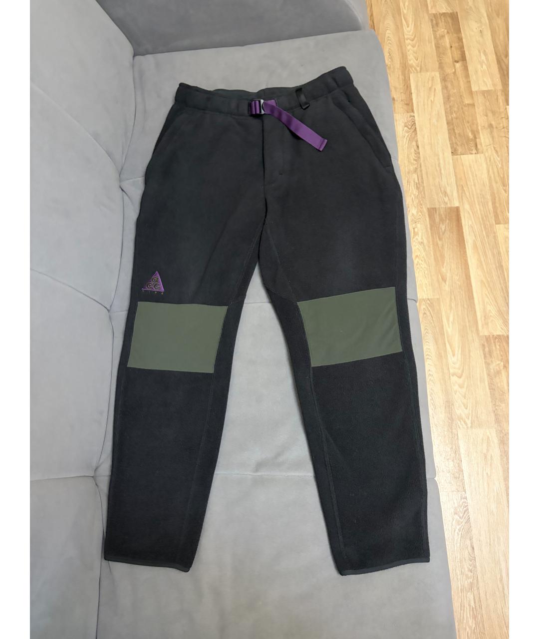 NIKE ACG Черные полиэстеровые повседневные брюки, фото 4