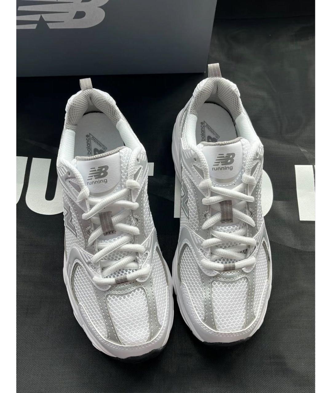 NEW BALANCE Белые текстильные кроссовки, фото 7