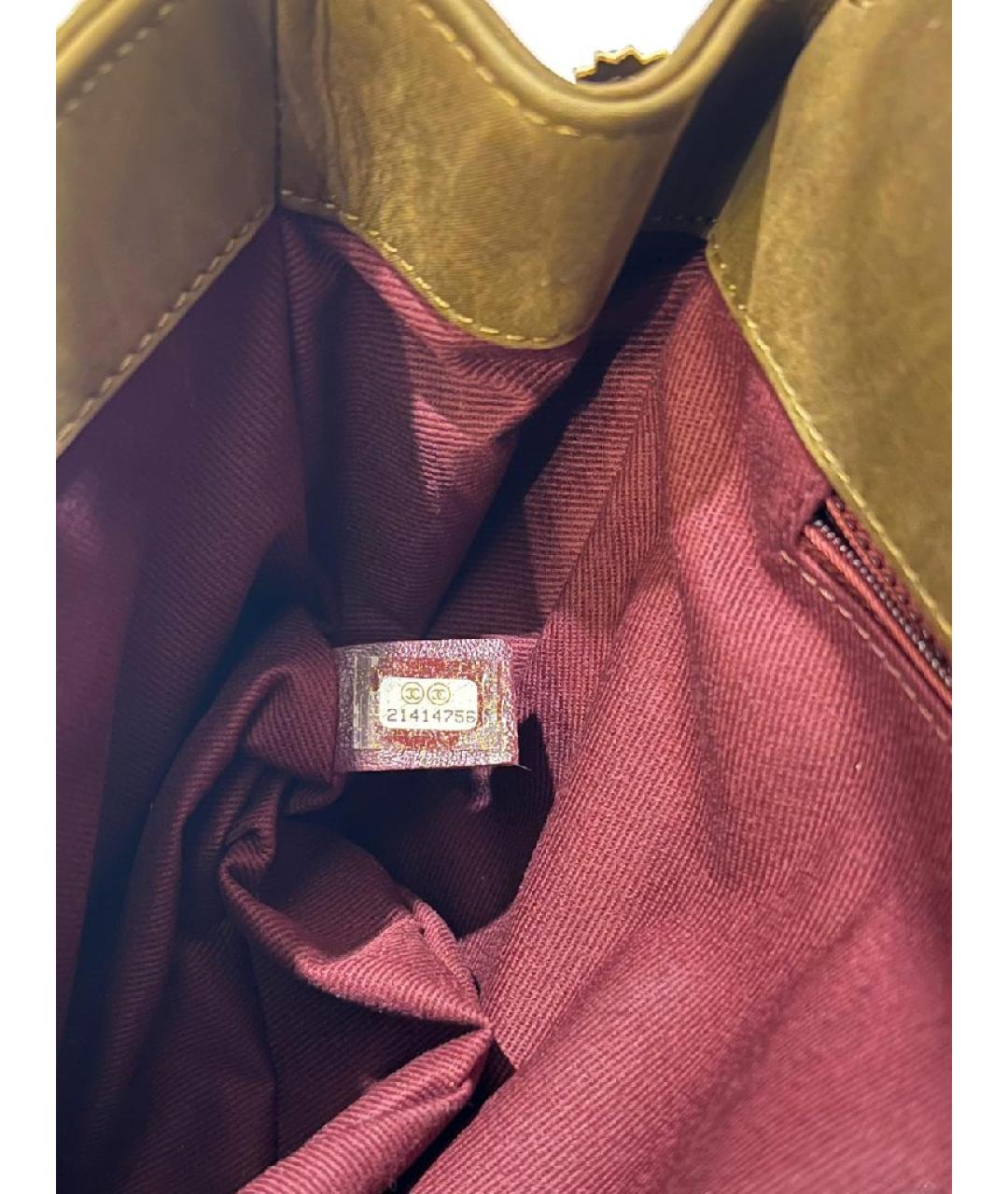 CHANEL Хаки сумка через плечо, фото 4