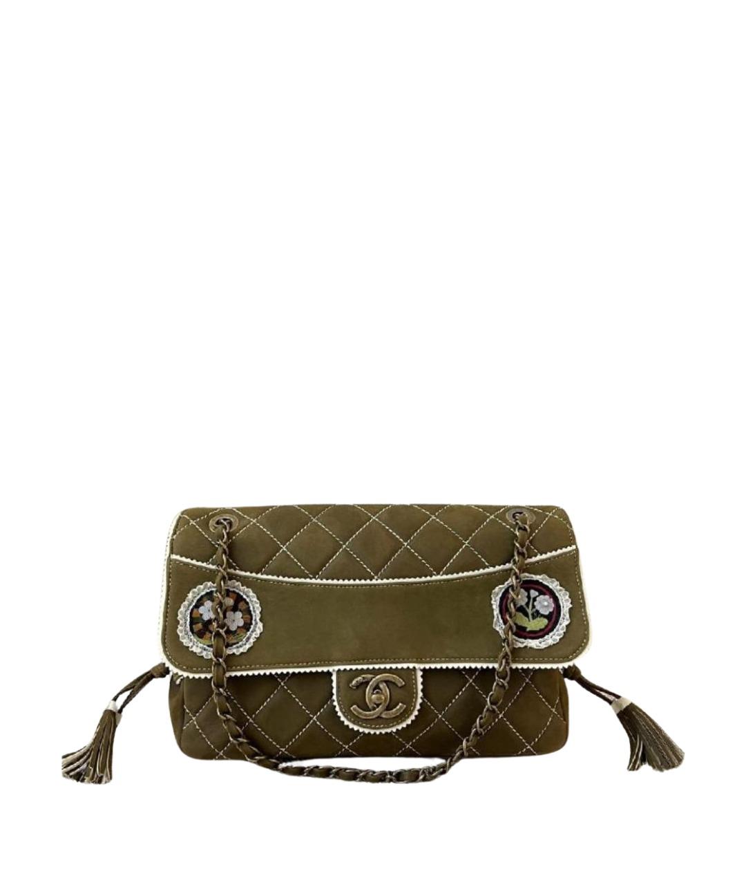 CHANEL Хаки сумка через плечо, фото 1