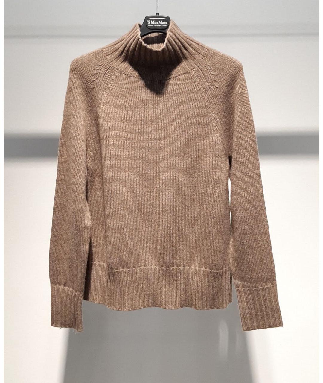 'S MAX MARA Коричневый шерстяной джемпер / свитер, фото 3
