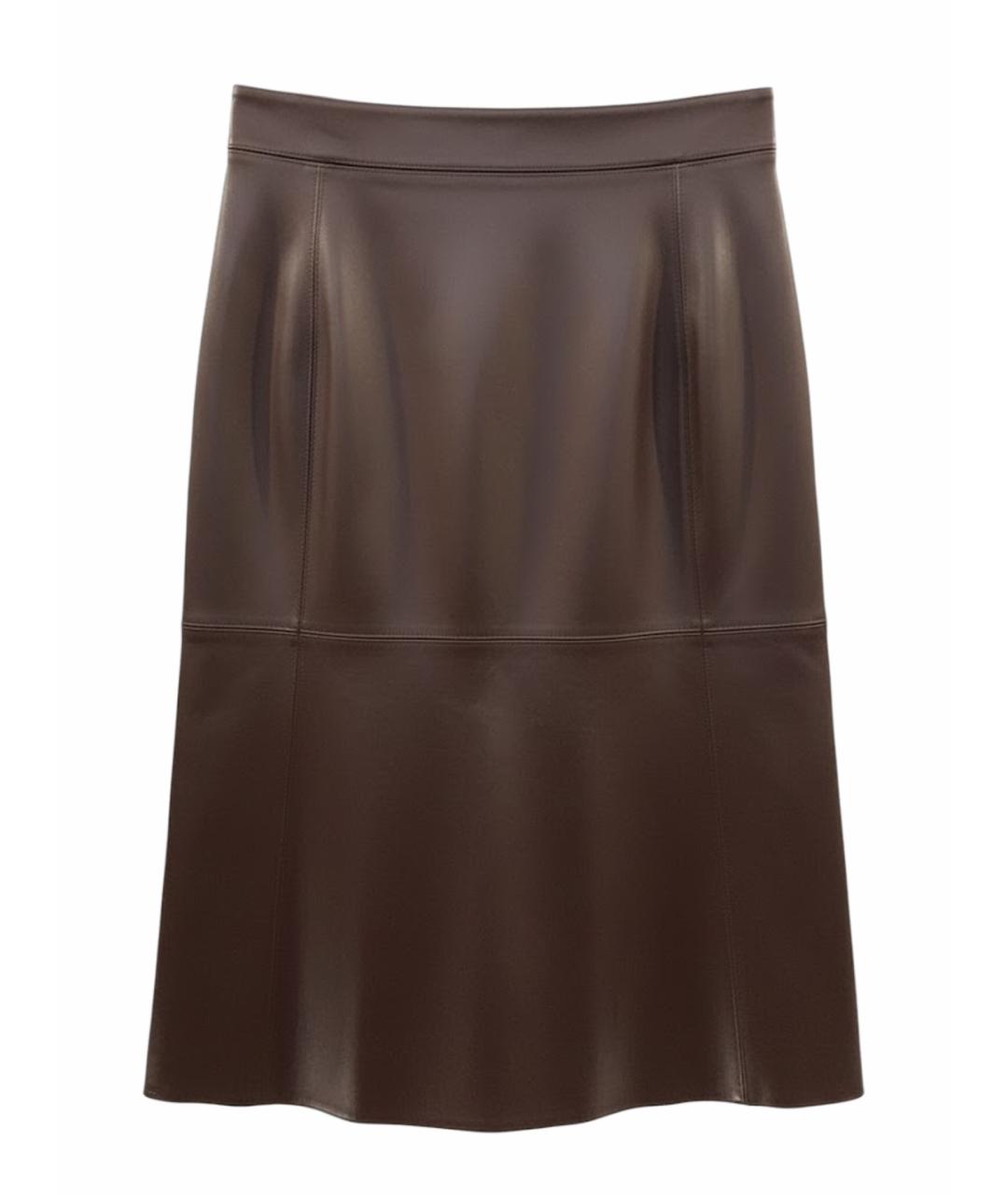 'S MAX MARA Коричневая юбка миди, фото 1